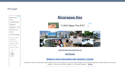 Desktop Screenshot of nicaraguahoy.net